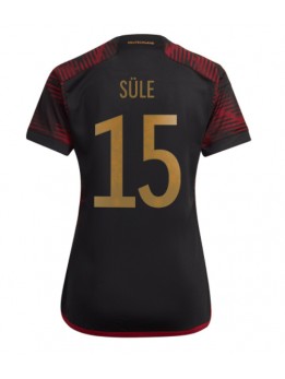 Deutschland Niklas Sule #15 Auswärtstrikot für Frauen WM 2022 Kurzarm